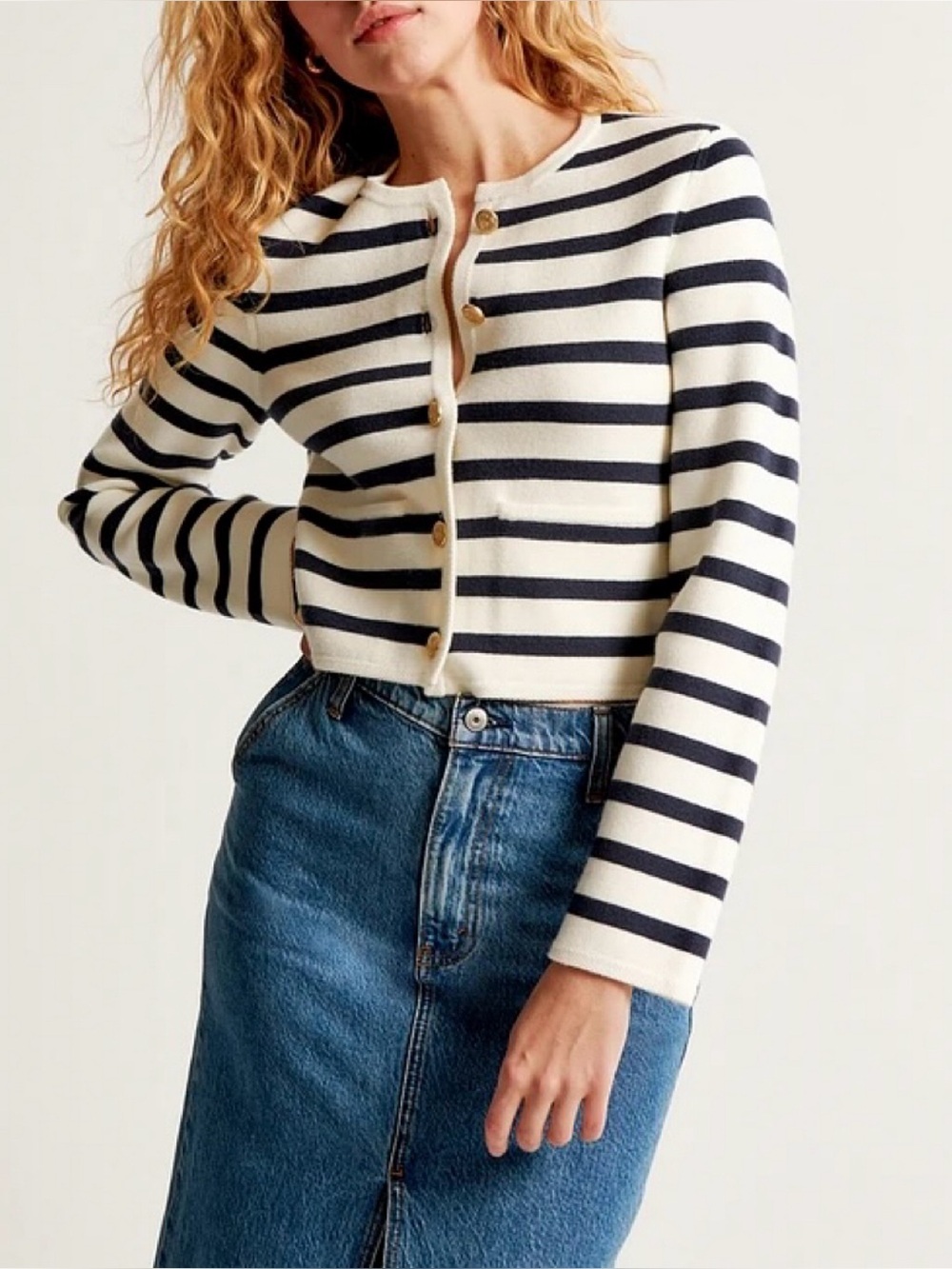 Abercrombie & Fitch striped cardigan